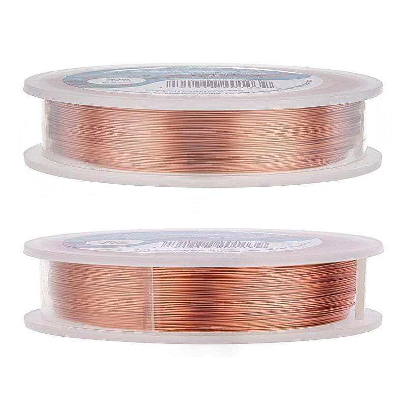 BENECREAT 28 Gauge 328FT Copper Jewelry Wire - Tarnish Resistant Craft Wire for Bracelet & Necklace Making - Image 2